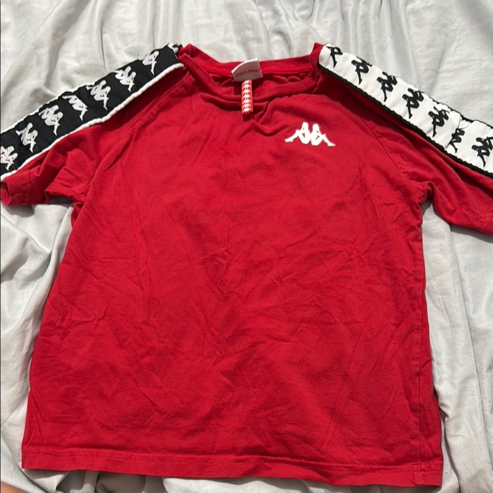 Kappa Red and Black Short Sleeve Tees